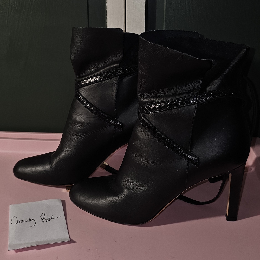 Jimmy Choo Black Heeled Boots with Stiletto Heel